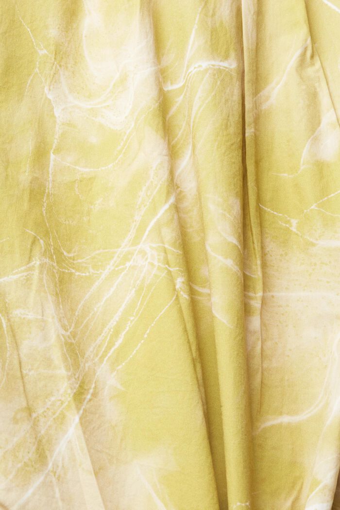 Skjorta med marmortryck, LIME YELLOW, detail image number 4