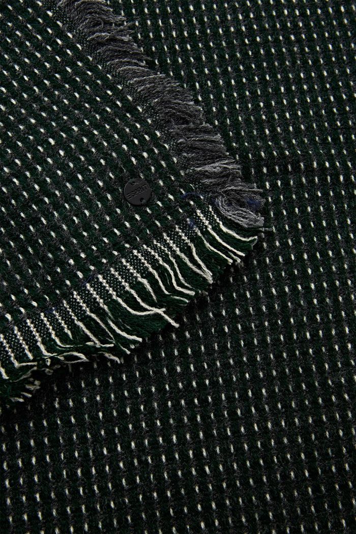 Strukturerad vävd halsduk, EMERALD GREEN, detail image number 1