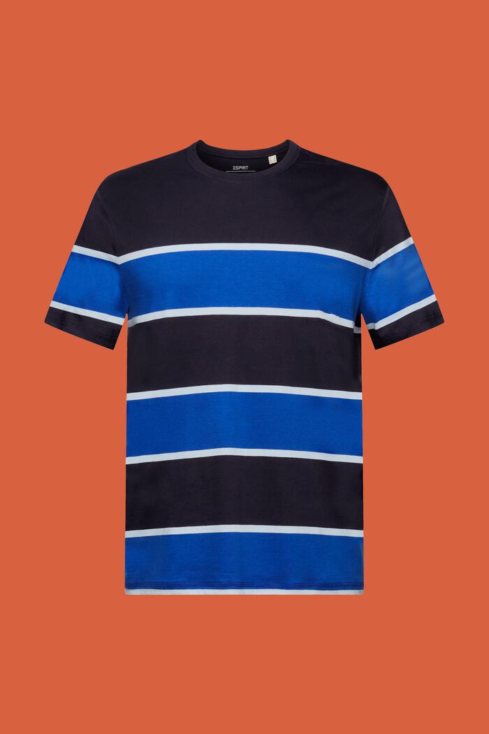 Randig T-shirt, 100% bomull, NAVY, detail image number 5