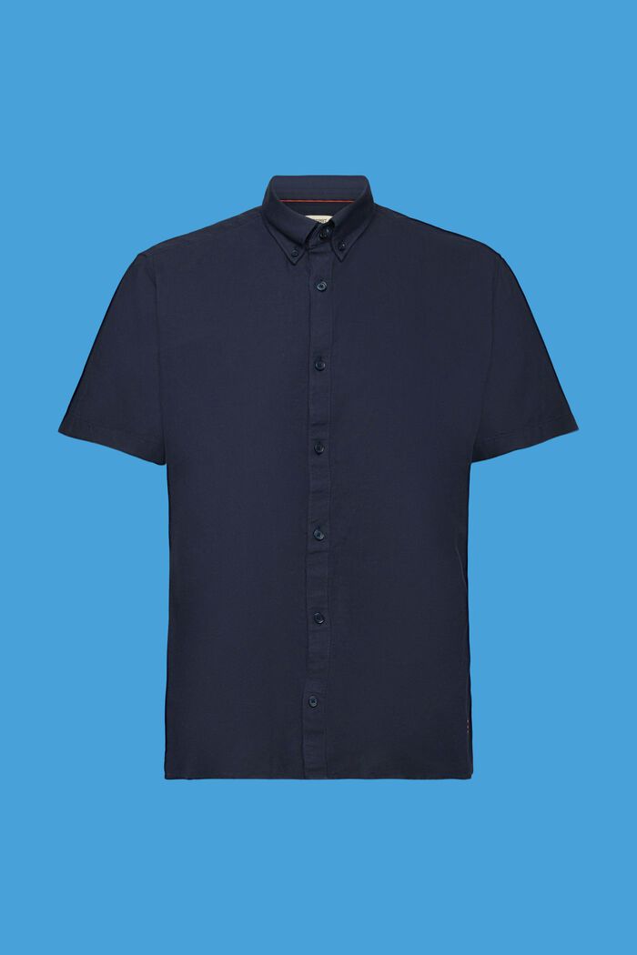 Button down-skjorta i bomull, NAVY, detail image number 6