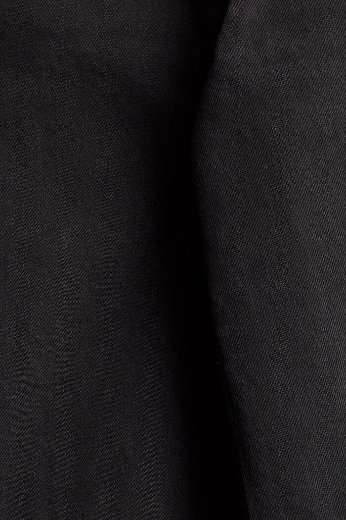 Slitna jeans med vida ben, BLACK DARK WASHED, detail image number 4