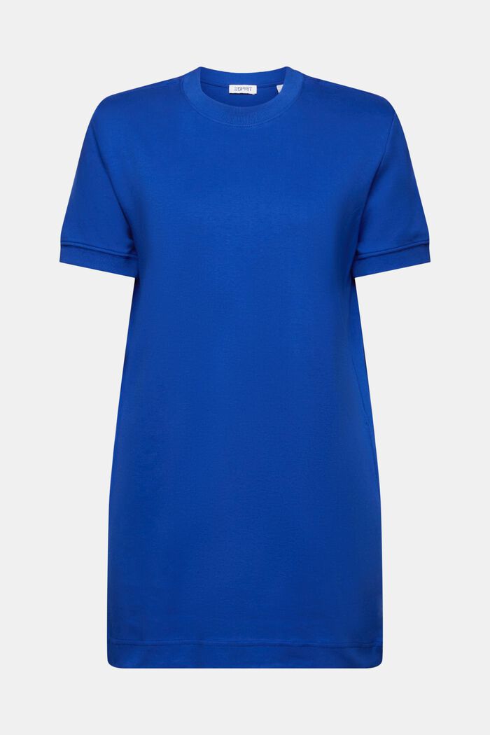 Vadderad T-shirtklänning i bomull, BRIGHT BLUE, detail image number 5