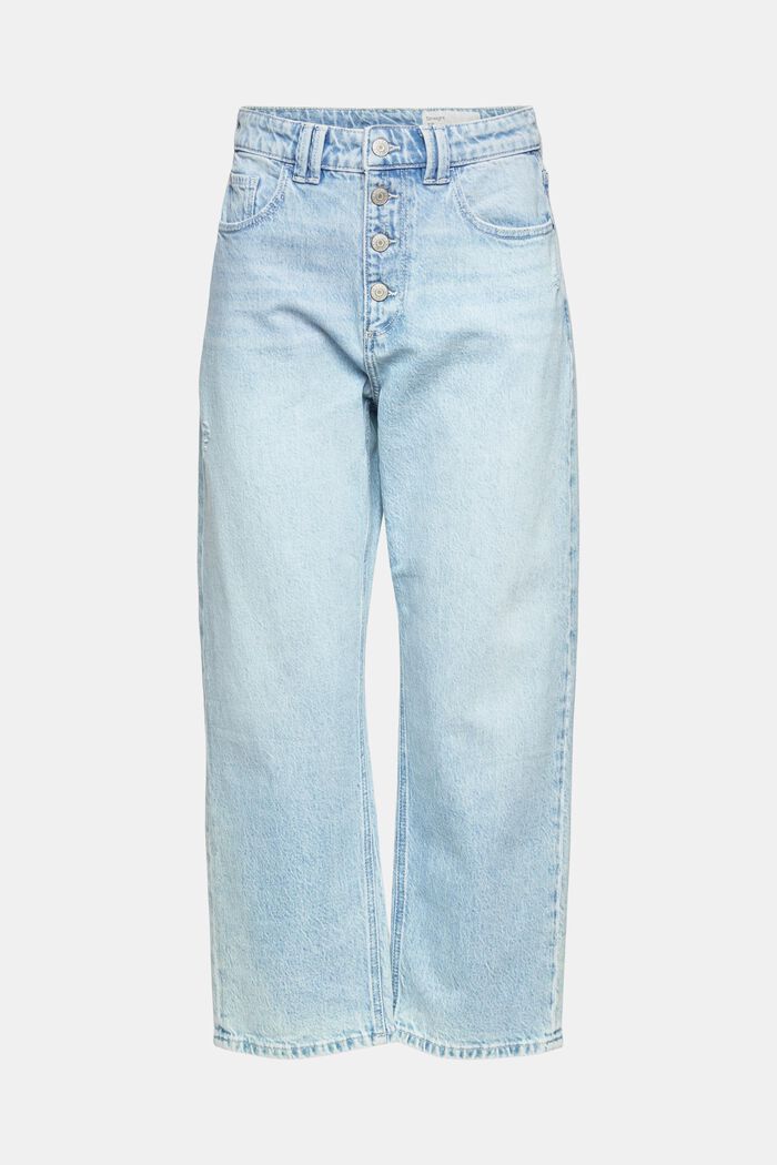 Jeans med knappslå