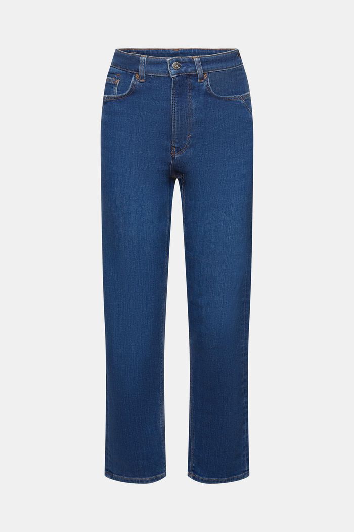 Jeans i dad fit-modell med hög midja, BLUE MEDIUM WASHED, detail image number 6