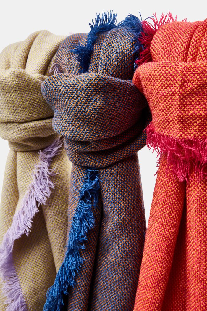 Vävd tvåfärgad scarf, LILAC, detail image number 3