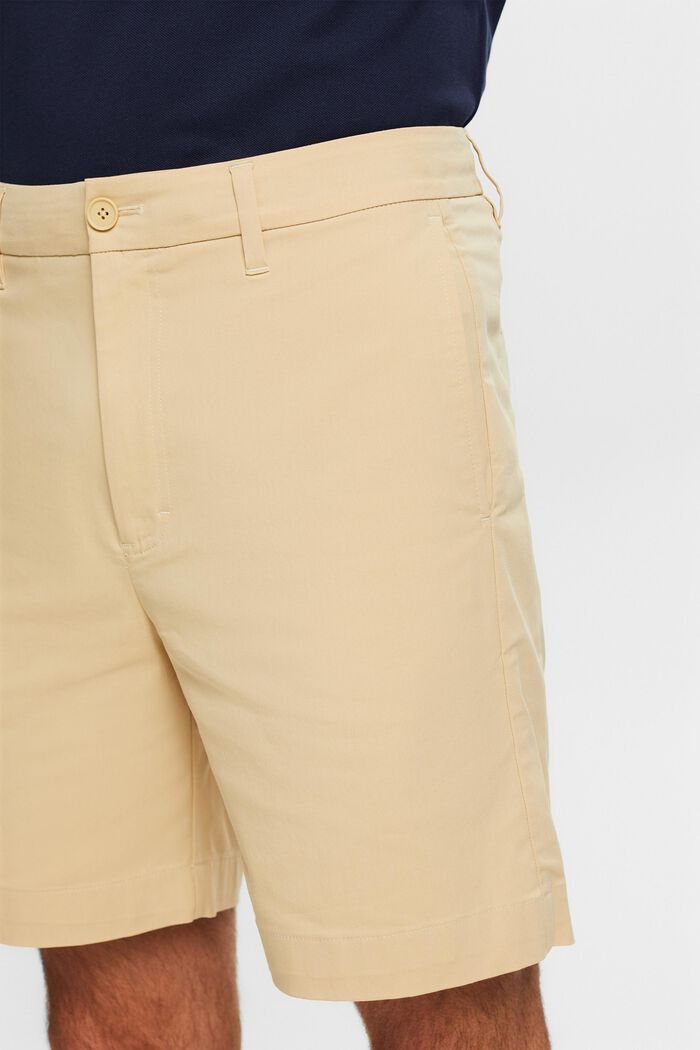 Chinoshorts i twill med stretch, SAND, detail image number 4