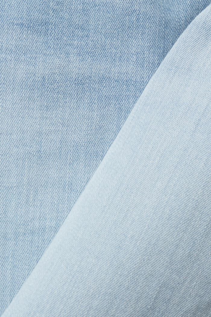 Jeans i dad fit-modell med hög midja, BLUE BLEACHED, detail image number 5