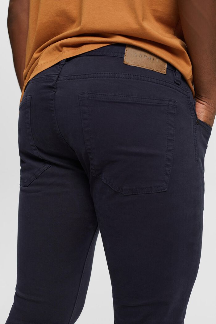 Jeans med smal passform, ekologisk bomull, NAVY, detail image number 0