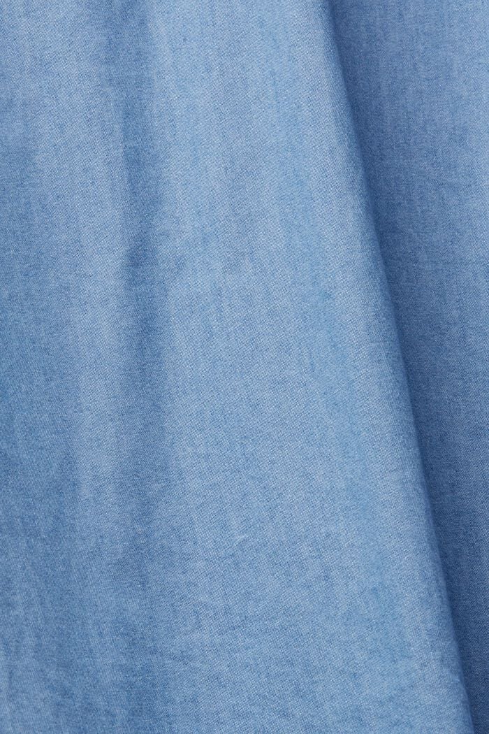 Klänning i denimlook, BLUE MEDIUM WASHED, detail image number 4