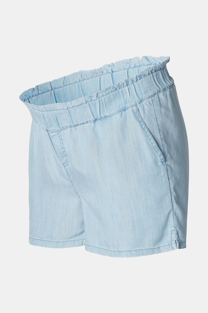 Shorts med resårlinning under magen, LIGHT WASHED, detail image number 4