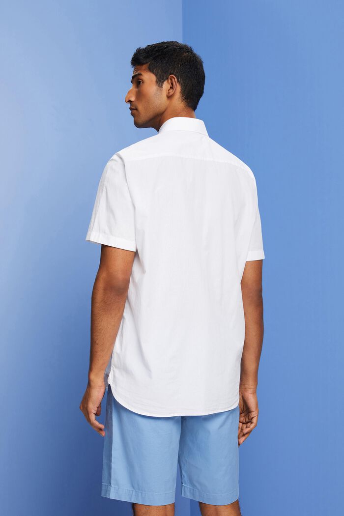 Kortärmad button down-skjorta, WHITE, detail image number 3