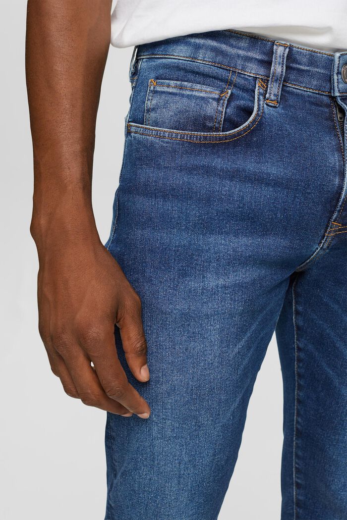 Jeans med smal passform, BLUE MEDIUM WASHED, detail image number 3