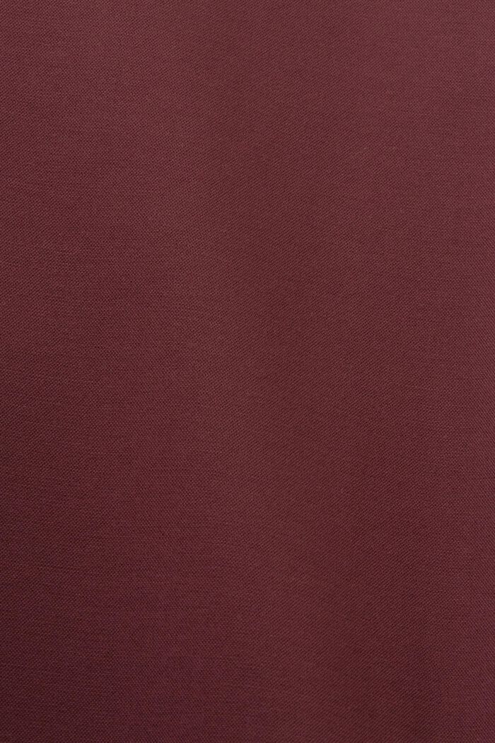 Kostymbyxa i pikéjersey, BORDEAUX RED, detail image number 4