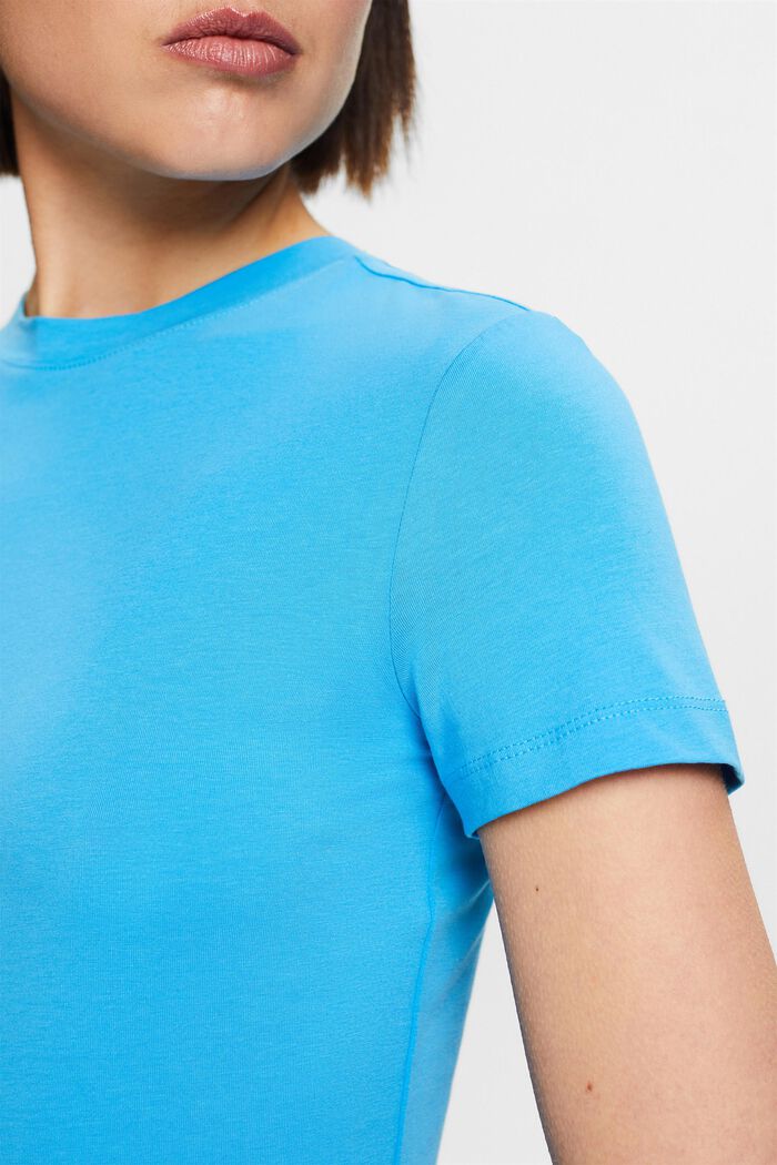 Rundringad T-shirt, BLUE, detail image number 3