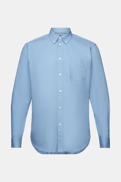 Button down-skjorta i poplin, 100% bomull