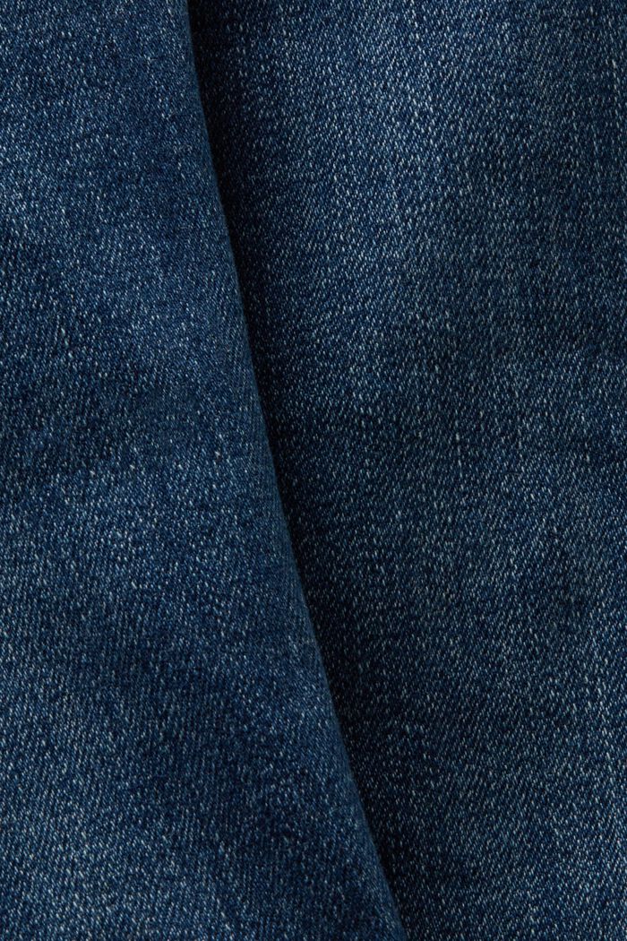 Skinny mid-rise jeans, BLUE DARK WASHED, detail image number 6