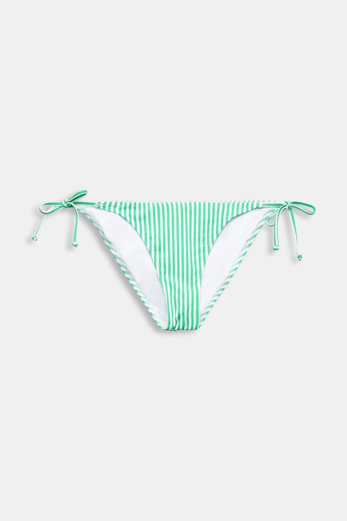 Randig bikiniunderdel med knytning i sidorna, GREEN, detail image number 3