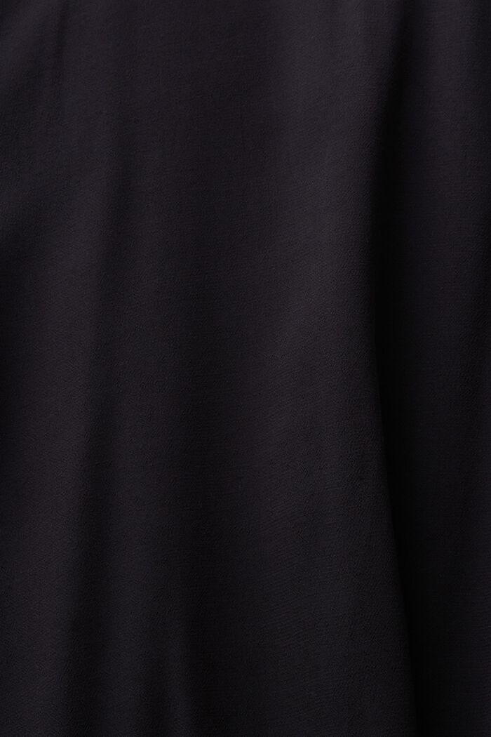 Långärmad crêpeblus, BLACK, detail image number 4