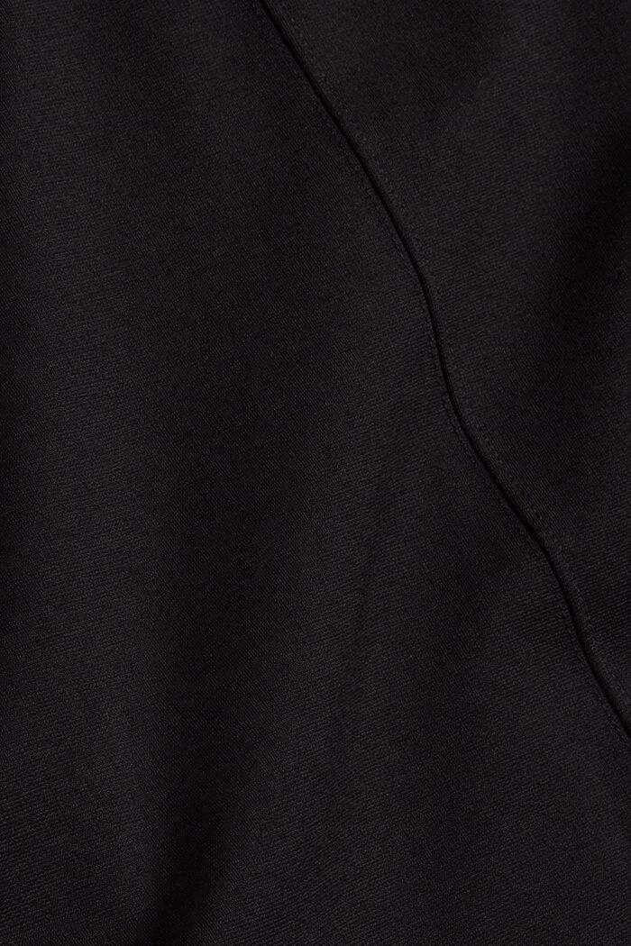 Stickad klänning med fixerat skärp, BLACK, detail image number 4
