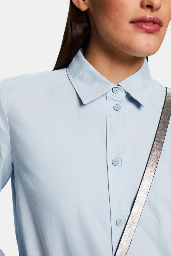 Oxford-skjortblus, LIGHT BLUE, detail image number 3
