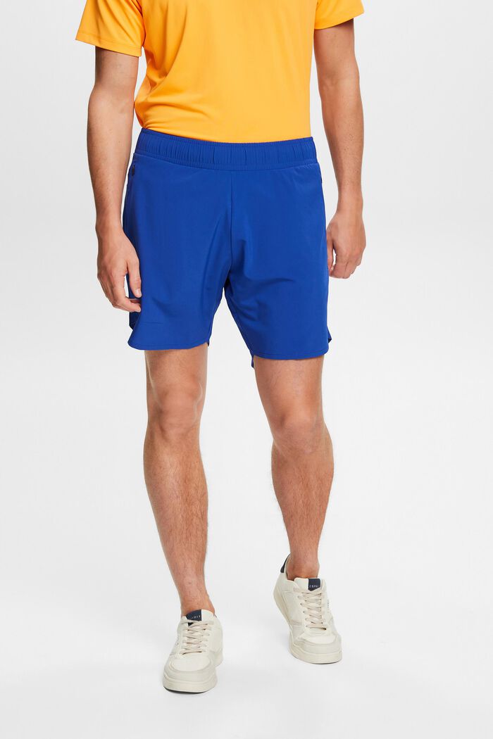 Active-shorts med dragkedjefickor, BRIGHT BLUE, detail image number 0