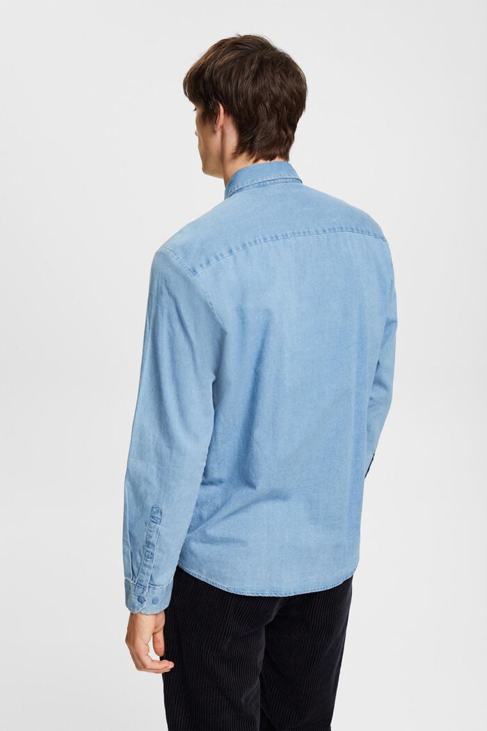 Jeansskjorta, BLUE BLEACHED, detail image number 5