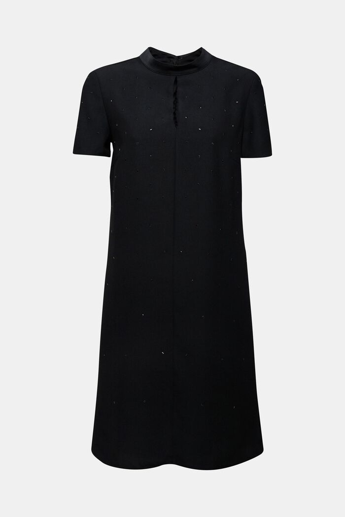 Fodralklänning med strasstenar, BLACK, detail image number 0