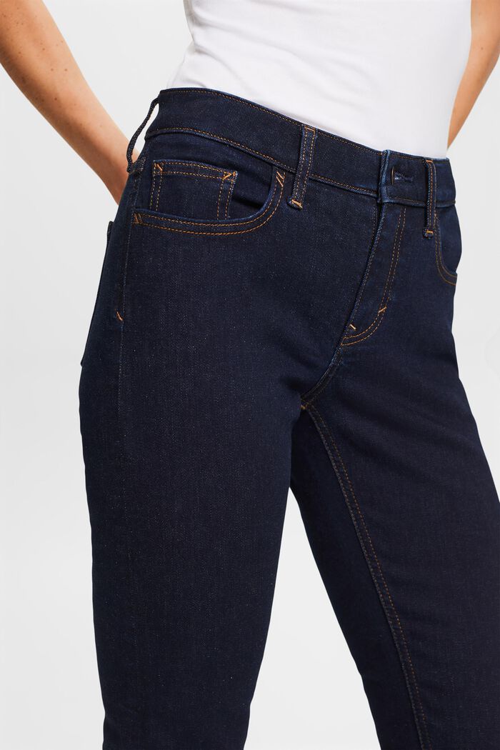 Återvunnet: mid-rise slim fit stretch jeans, BLUE RINSE, detail image number 2