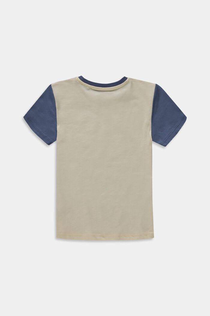 T-shirt med tryck, 100% bomull, CREAM BEIGE, detail image number 1