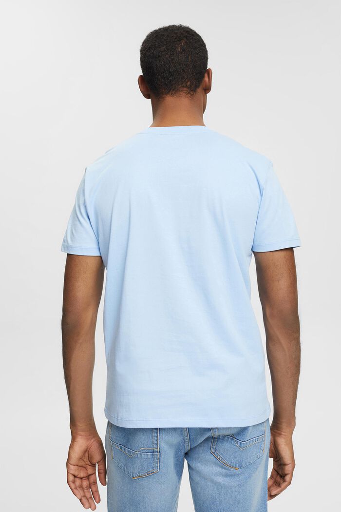 T-shirt i jersey med logotryck, LIGHT BLUE, detail image number 3