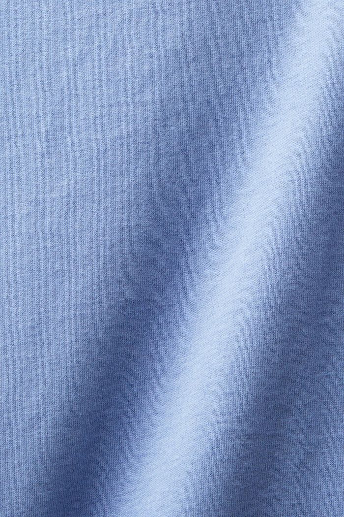 Långärmad topp i ekologisk bomull, BLUE LAVENDER, detail image number 4