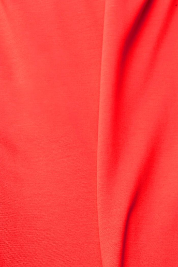Av TENCEL™: T-shirt med V-ringning, RED, detail image number 4