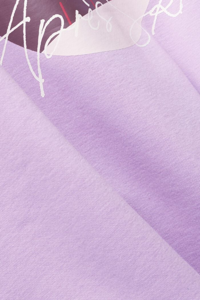 Sweatshirt med tryck fram, VIOLET, detail image number 5