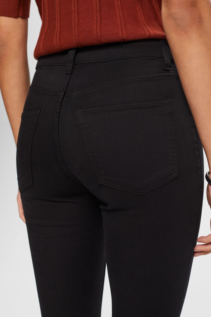 Skinny-jeans med mellanhög midja, BLACK, detail image number 2