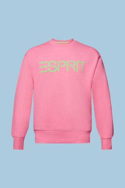Sweatshirt i bomullsfleece med logo, unisexmodell