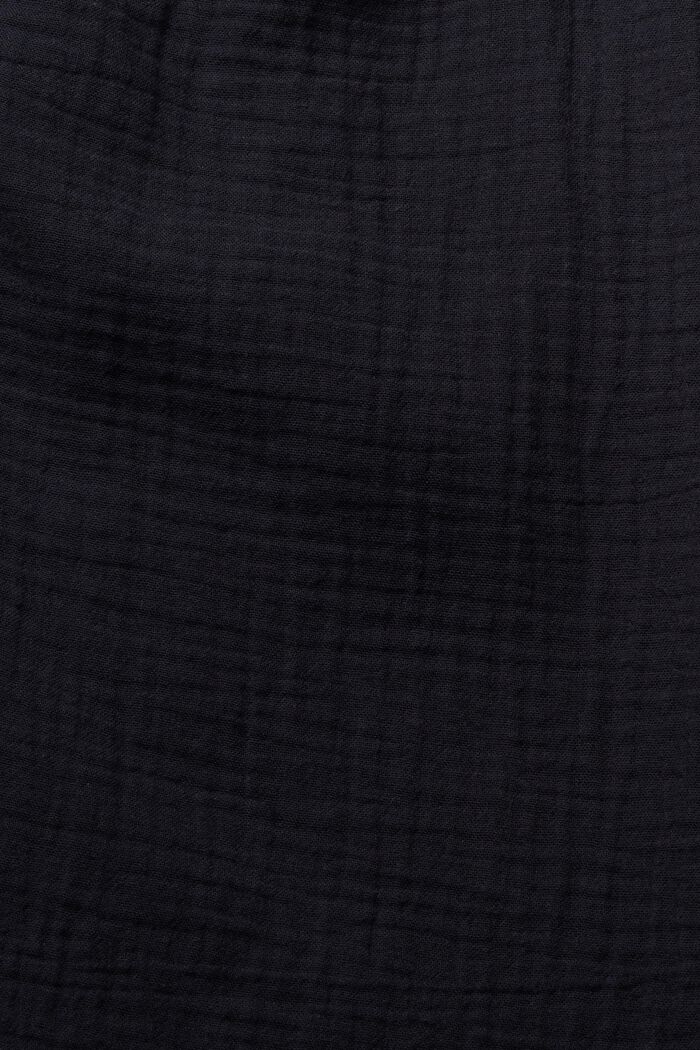 Blus med krinklad effekt, BLACK, detail image number 6