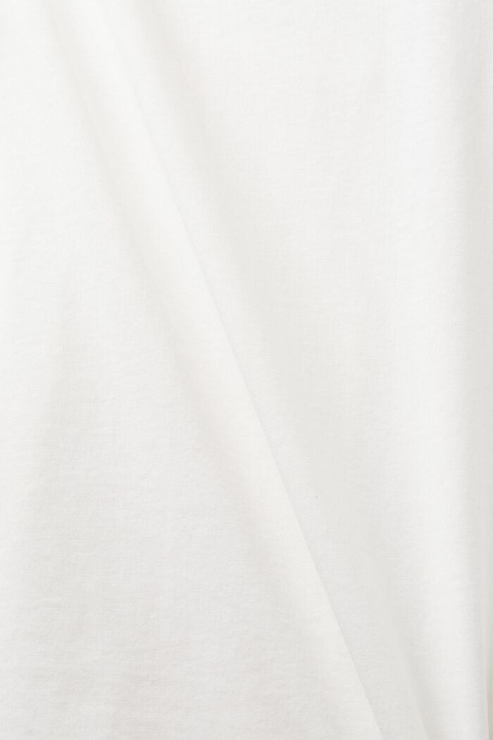 Rundringad T-shirt, 100% bomull, OFF WHITE, detail image number 4
