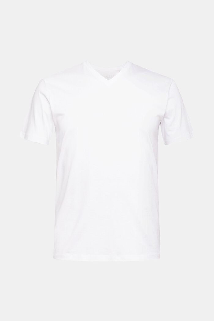 T-shirt med V-ringning i hållbar bomull