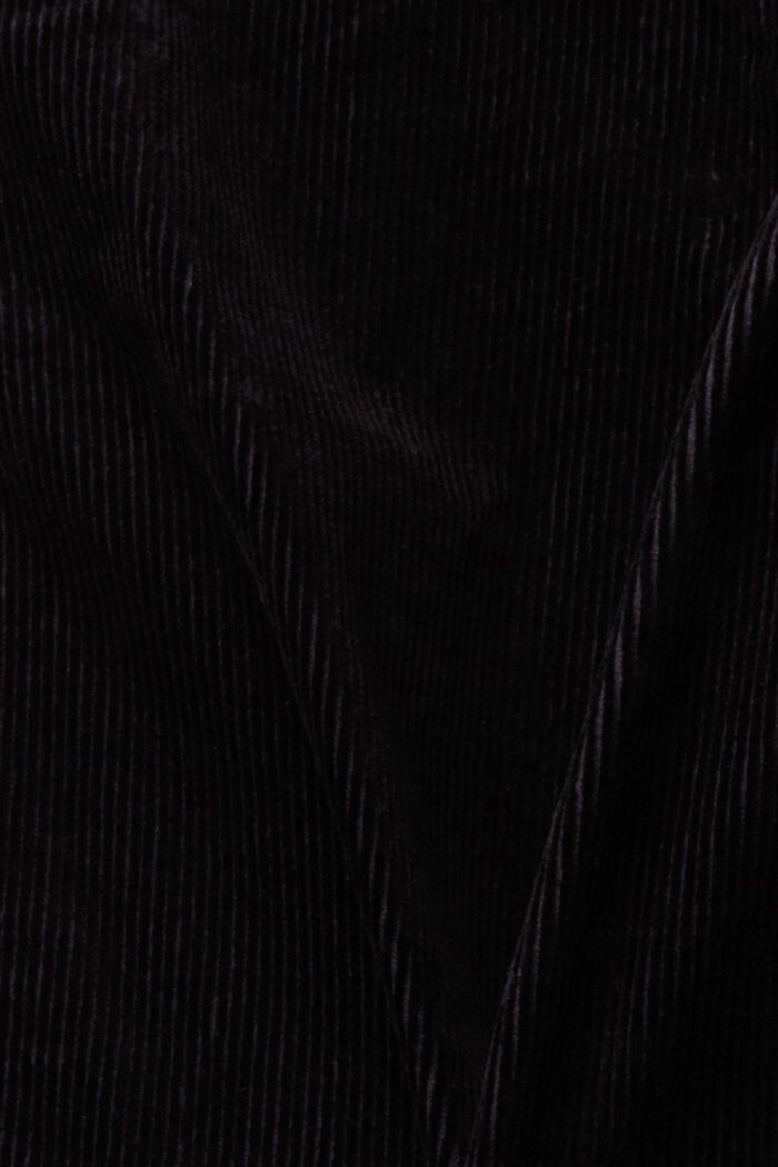 Manchesterbyxa med medelhög midja, BLACK, detail image number 1