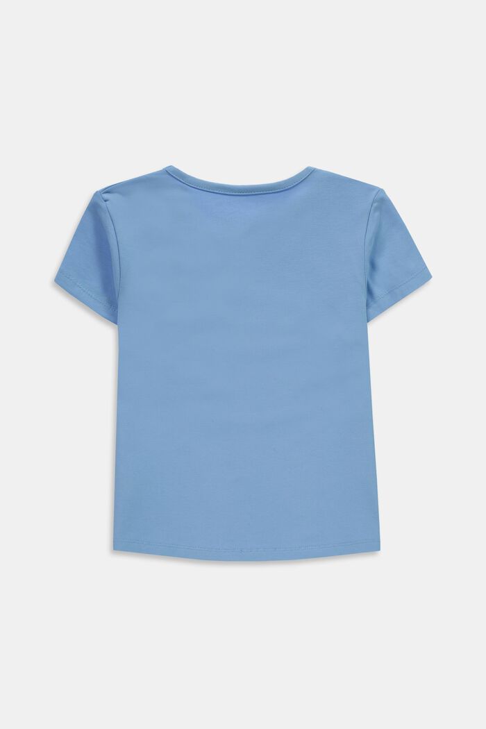 T-shirt med surfartryck i bomull, BRIGHT BLUE, detail image number 1