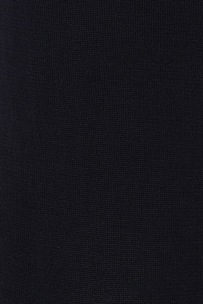 Stickad klänning av ekobomullsmix, NIGHT SKY BLUE, detail image number 3