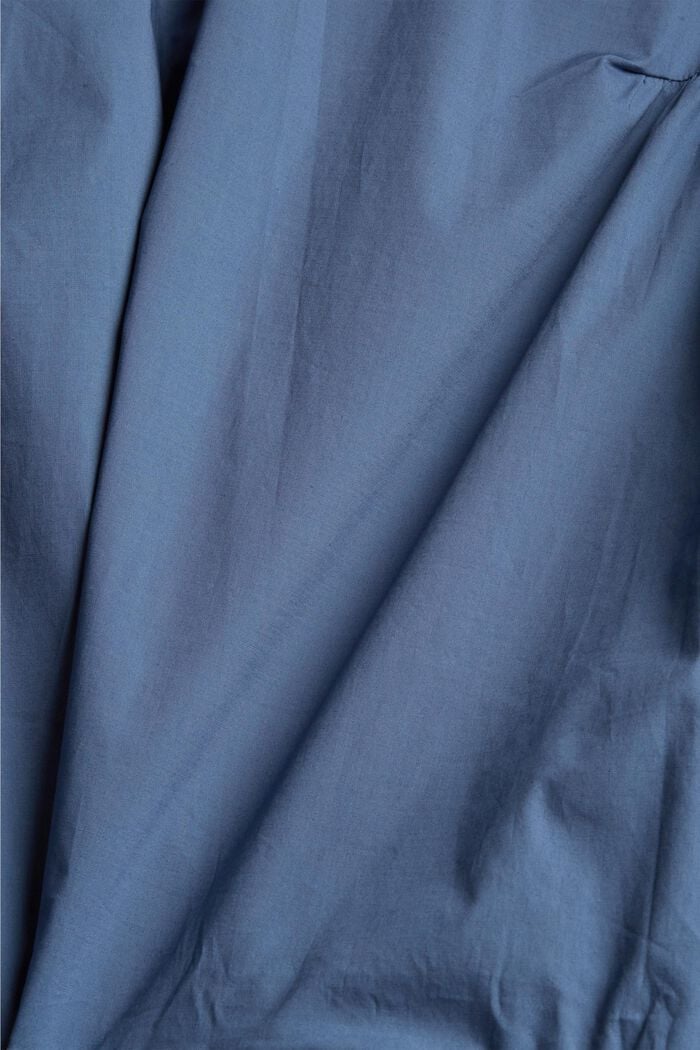 Volangklänning i bomull, GREY BLUE, detail image number 4