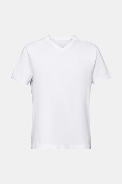 V-ringad T-shirt av ekologisk bomull