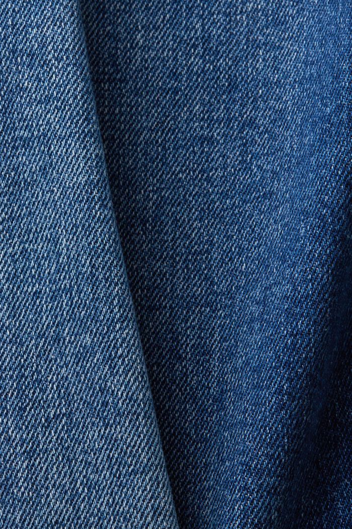 Avsmalnande jeans av återvunnen bomull, BLUE MEDIUM WASHED, detail image number 6