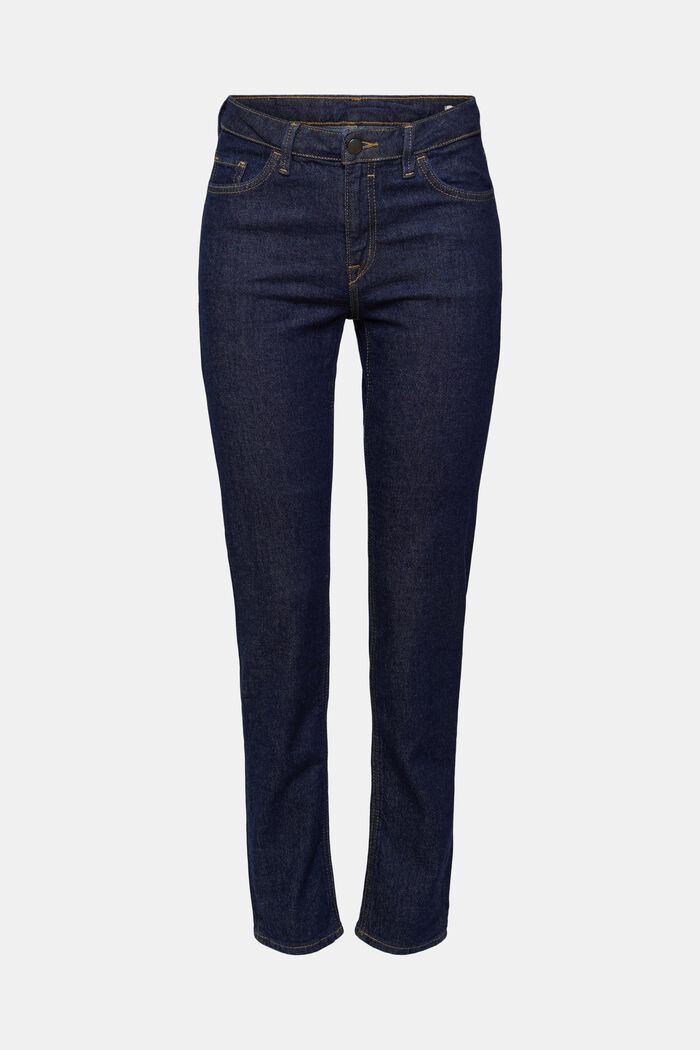 Stretchjeans med smal passform, BLUE RINSE, overview