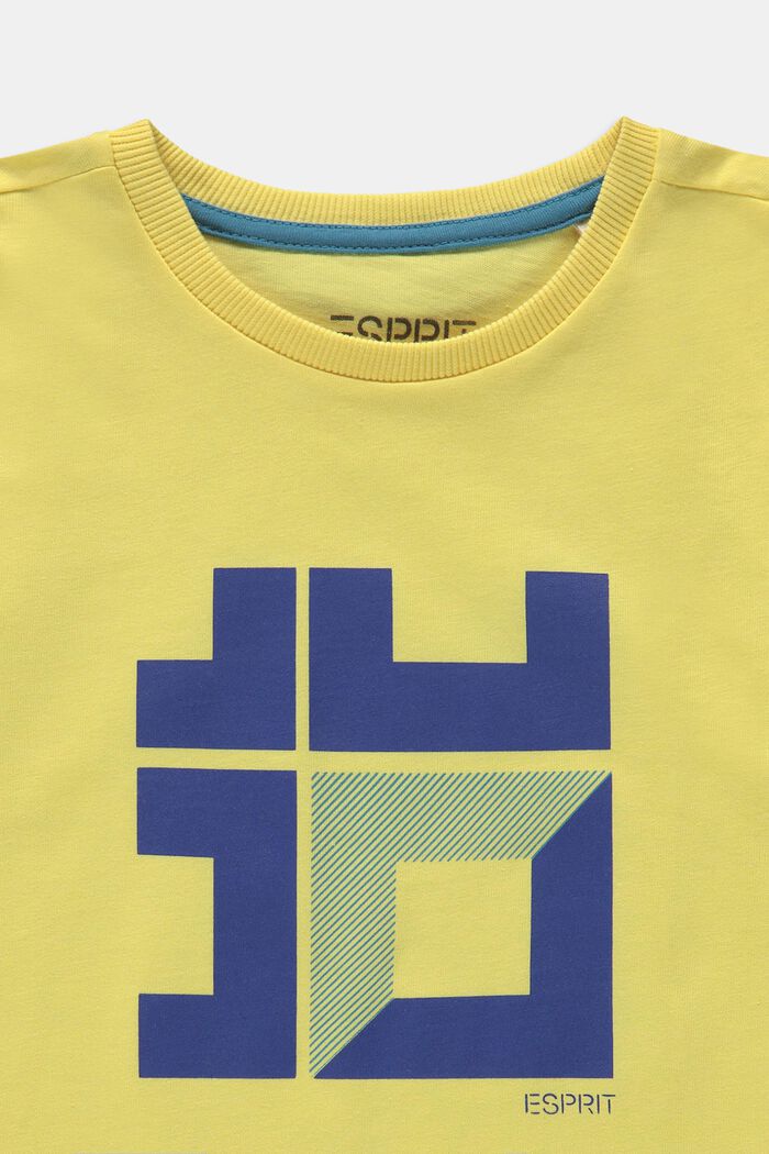T-shirt med tryck, HONEY YELLOW, detail image number 2
