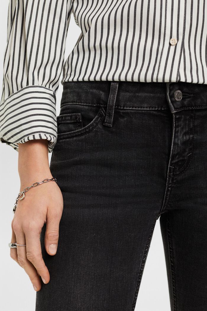 Skinny-jeans med låg midja, BLACK DARK WASHED, detail image number 2