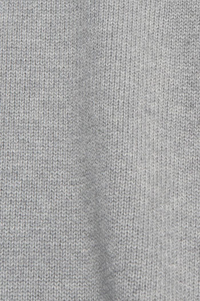 Stickad jumper av hållbar bomull, MEDIUM GREY, detail image number 1
