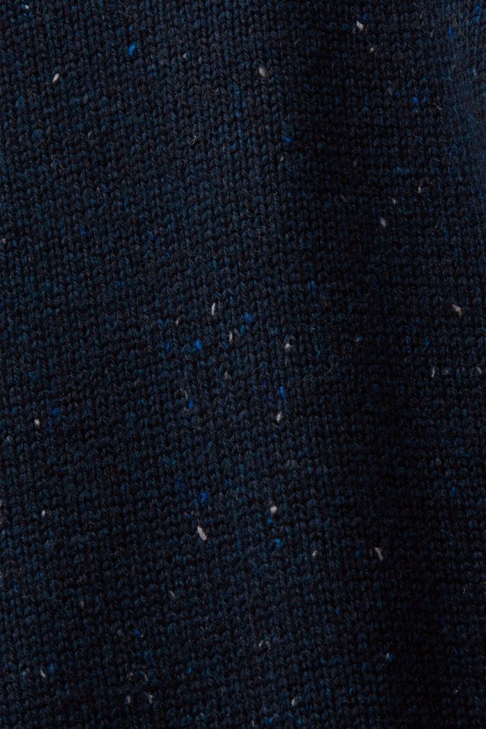 Tröja med tweedeffekt, PETROL BLUE, detail image number 5