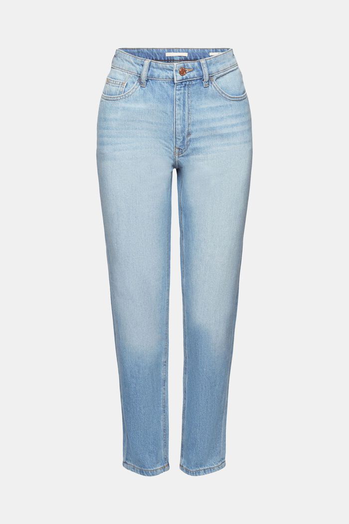 Mom-jeans med hög midja, BLUE MEDIUM WASHED, detail image number 7